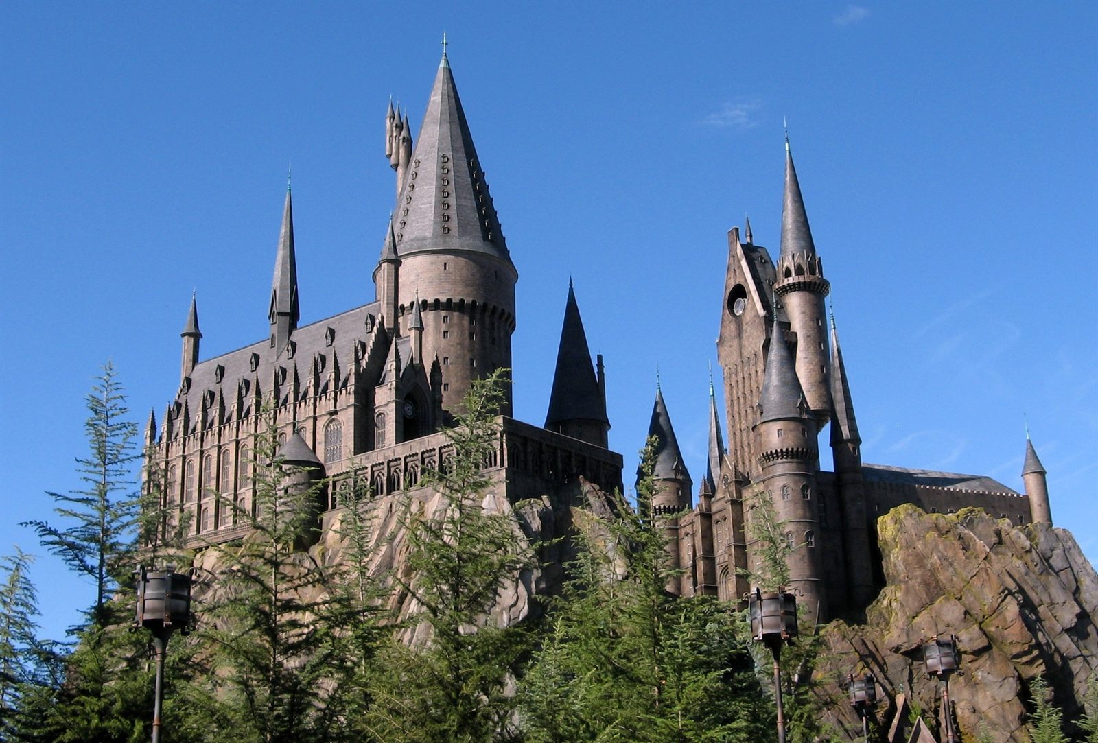 O Castelo de Hogwarts no Mundo Bruxo de Harry Potter, em Hogsmeade, na Universal Orlando